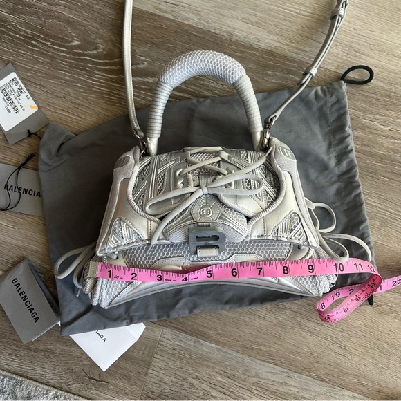 Like New! W/Tags! Balenciaga Sneakerhead silver top handle bag - Picture 10 of 15